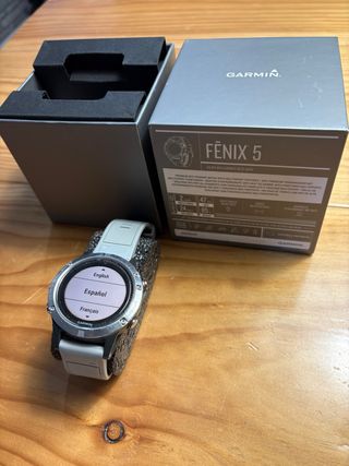 Reloj Garmin Fenix 5 Plata/Azul