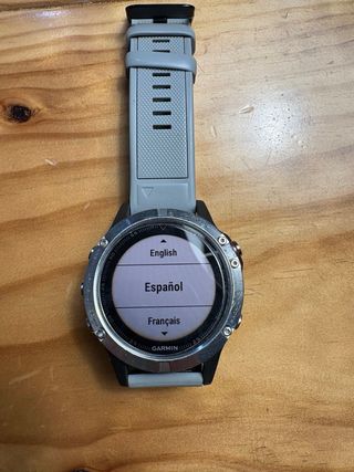 Reloj Garmin Fenix 5 Plata/Azul