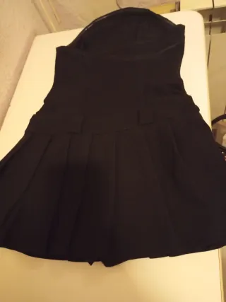 Vestido palabra de honor negro