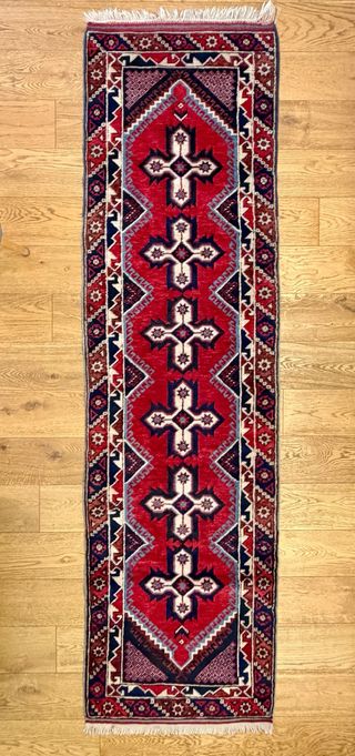 Alfombra turca de lana multicolor