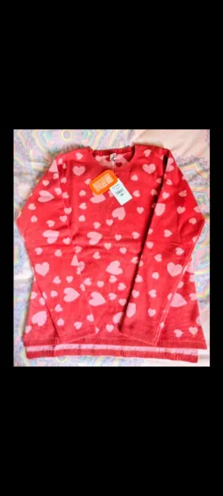 Jersey niña corazones El Corte Inglés