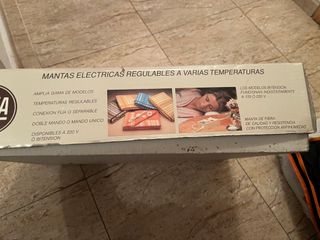 Manta Eléctrica DAGA 170x110cm Azul Cuadros