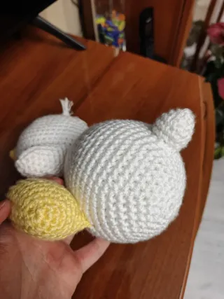 Amigurumi patito crochet artesanal en algodón
