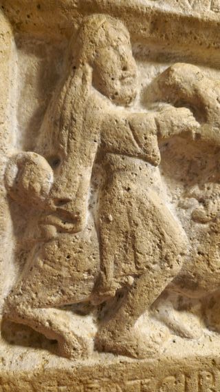 Ladrillo Románico Sansón y el Dragón