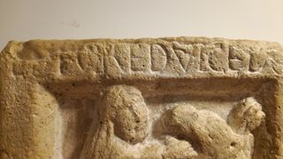 Ladrillo Románico Sansón y el Dragón