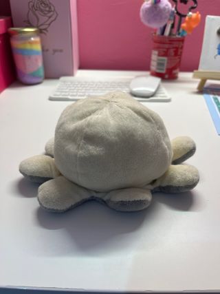 Pulpo reversible gris y blanco