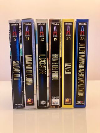6 VHS di film d'autore, serie l’Unità Americana