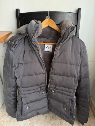 Abrigo Zara Mujer Gris