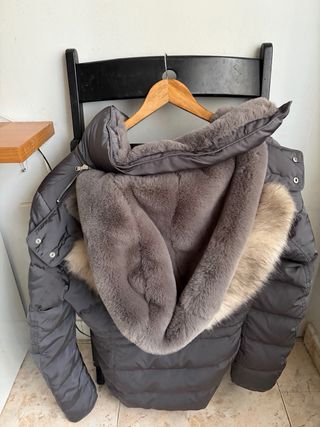 Abrigo Zara Mujer Gris