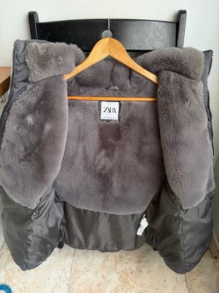 Abrigo Zara Mujer Gris