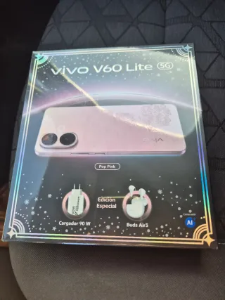 Vivo V60 Lite 256GB Rosa con Caricatore e auricolari