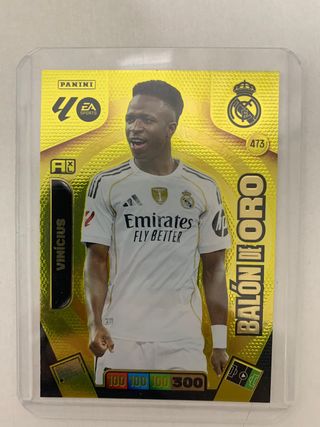 Cromo Vinicius Jr Balón de Oro Panini