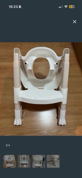 Asiento reductor WC para niños blanco