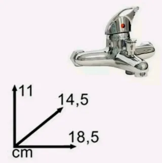 Rubinetto Miscelatore Vasca Bagno Doccia Cromato