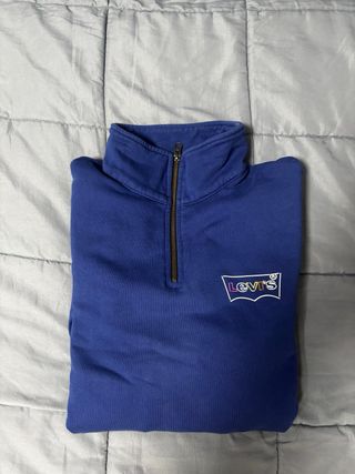 Sudadera Levi's Azul Media Cremallera