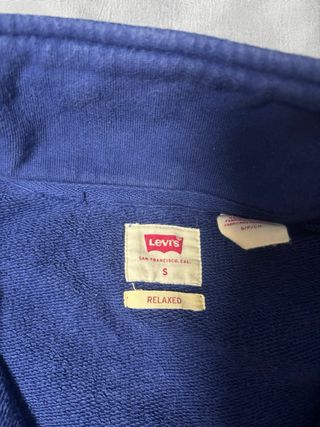 Sudadera Levi's Azul Media Cremallera
