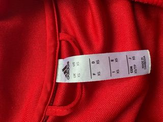 Sudadera Adidas Roja Cremallera