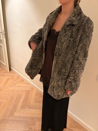 Abrigo de astracán vintage