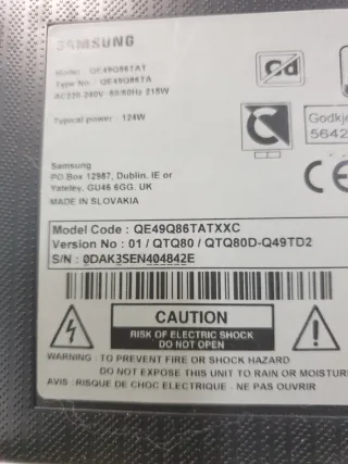 Placa Inverter Samsung QE49Q86TATXXC