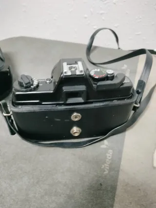 Cámara vintange Praktica BMS Electronic + funda y