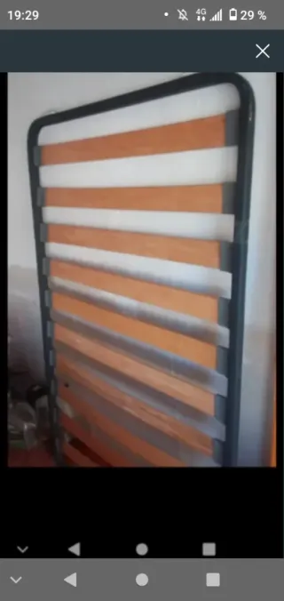 Somier metálico y de madera