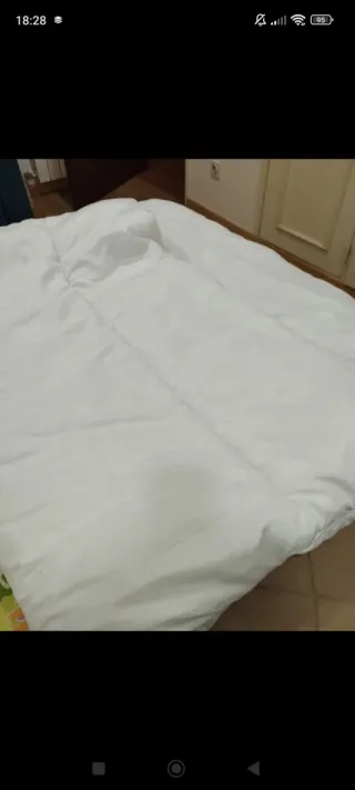 Edredom Solteiro Quente Branco