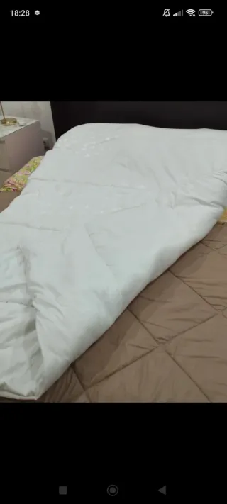 Edredom Solteiro Quente Branco