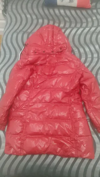 Plumífero Moncler Rojo y Blanco