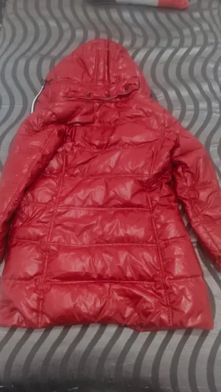 Plumífero Moncler Rojo y Blanco