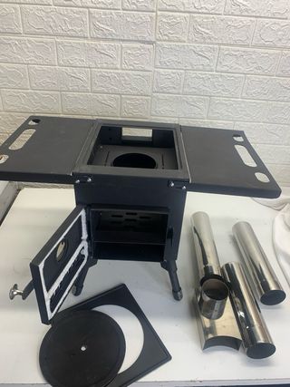 Estufa Cocina Leña Camping de hierro fundido NUEVA