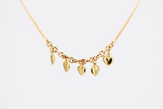 Cadena oro 18k con corazones