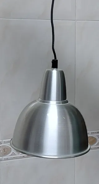 2 Lámparas Diseño Industrial Acero y Negro