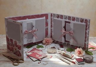 Álbum Scrapbooking Desplegable 22x18x7