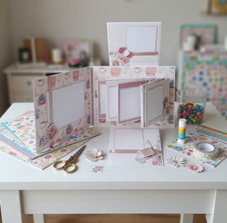 Álbum Scrapbooking Desplegable 22x18x7