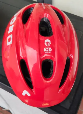 2 Cascos Bici Niños Rojo y colores