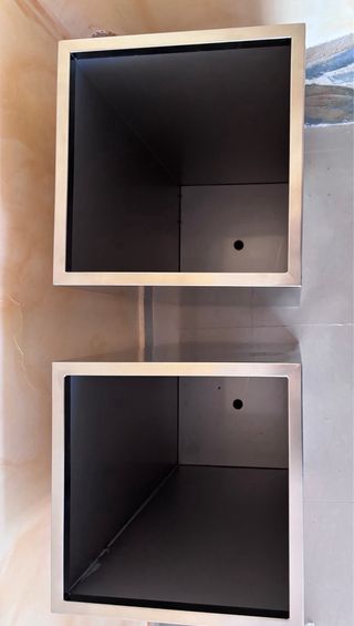 Macetas Acero Inox. Gran Capacidad