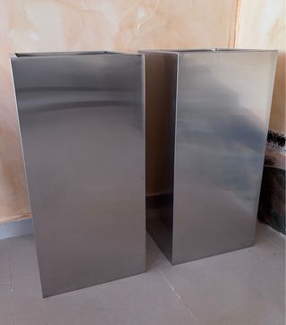 Macetas Acero Inox. Gran Capacidad