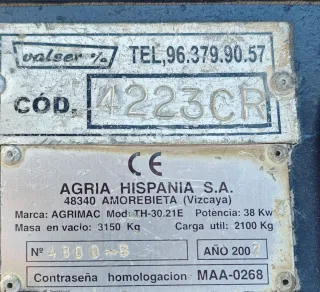 Carretilla Agrimac 4x4 TH 30.21