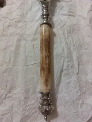 Set posate acciaio e legno