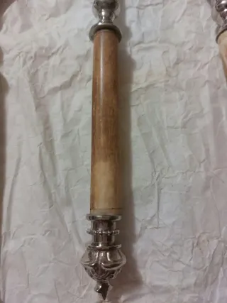 Set posate acciaio e legno