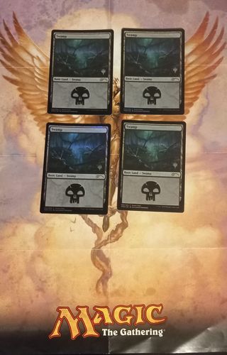 Magic the Gathering Swamp X4 Core Set 2020 Promo