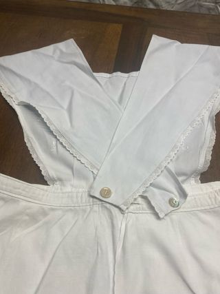 Delantal vintage blanco