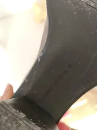 Botines de tacón negros mujer