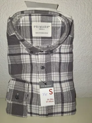 Camisa cuadros franela Primark Talla S