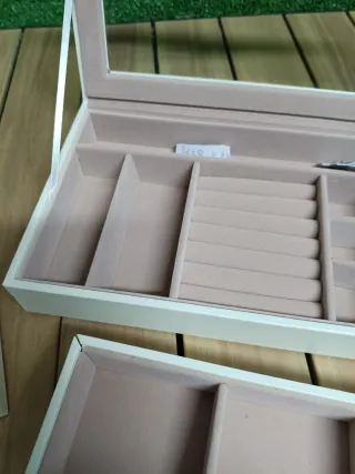 SONGMICS Caja Joyero 4 Bandejas Apilables