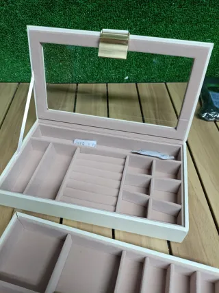 SONGMICS Caja Joyero 4 Bandejas Apilables