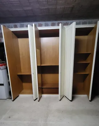 Armadio 6 ante bianco e oro