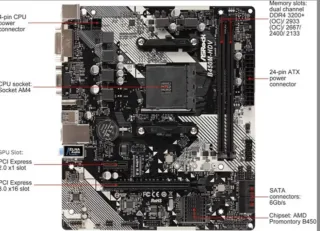 Placa  AMD asrock am4 para ryzen compatible ddr4