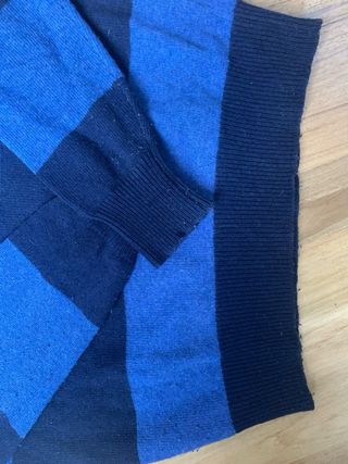 Maglione lana righe pullover V Henri Lloyd M