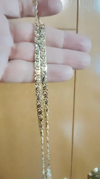 CADENA ESTILO ITALIANA, 18 KILATES.
